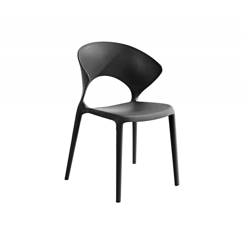 Set de 4 sillas Burdeos - Negro