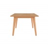 Mesa de comedor Evo 80 cm cuadrada - Nogal