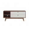 Mueble para tv Evo nogal 120cm - Gris claro