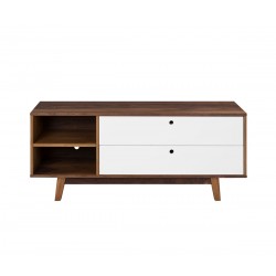 Mueble para tv Evo nogal 120cm - Gris claro