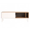 Mueble de tv 150 cm Portales encino - Blanco
