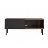 Mueble de tv 120 cm Portales nogal - Negro