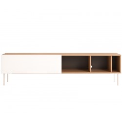 Mueble de tv 200 cm Portales encino - Gris