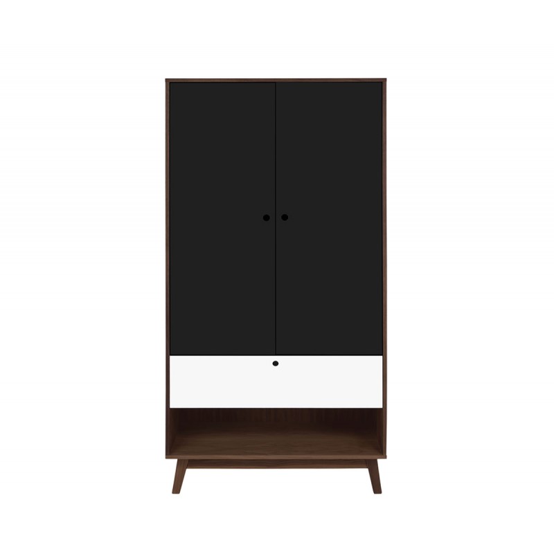 Armario Evo nogal - Negro