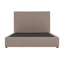 Cama queen size Raquel - Gris oscuro