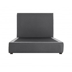 Cama matrimonial Raquel - Gris oscuro