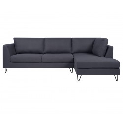 Sala esquinera derecha Yoco terciopelo - Azul marino