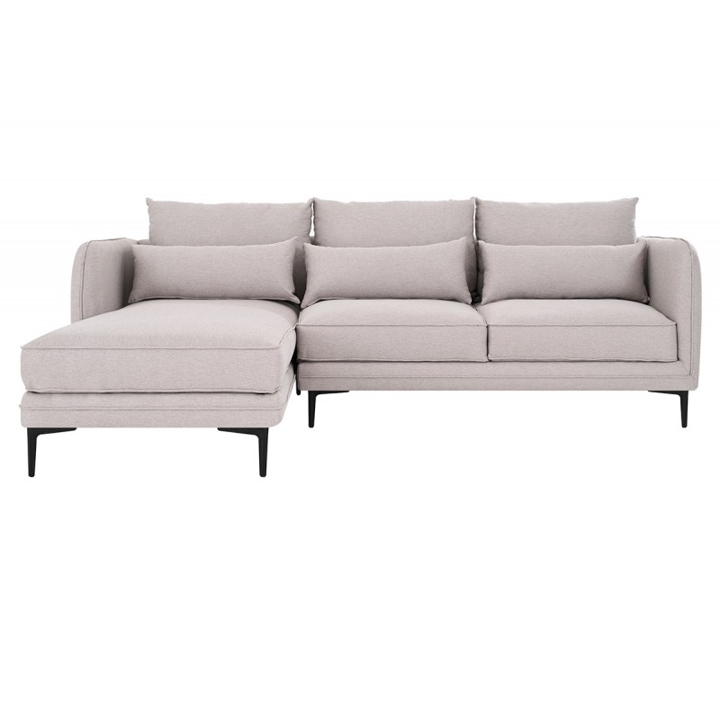 Sillón Tuxama pata dorada - Beige