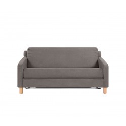 Sofá cama con colchón Nessa - Gris ceniza