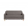 Sofá cama con colchón Nessa - Gris ceniza