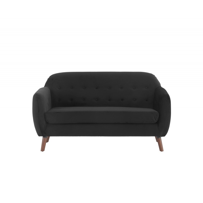 Sillón Dominó pata nogal - Gris oscuro