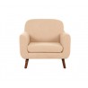 Sillón Jitotol pata nogal - Beige