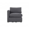Sillón con brazo izquierdo Bossano - Gris oscuro