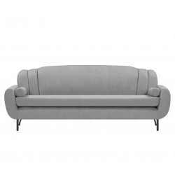 Sofá 3 cuerpos Basurto pata negra - Gris claro