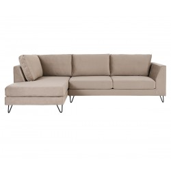 Sofá 3 cuerpos Levanto pata encino - Taupe