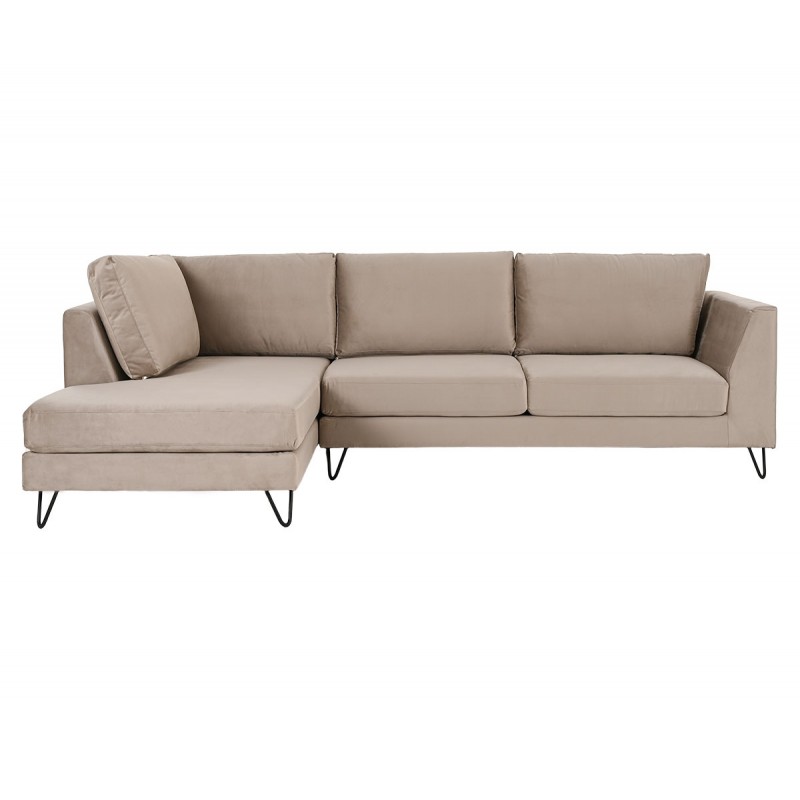 Sofá 3 cuerpos Levanto pata encino - Taupe