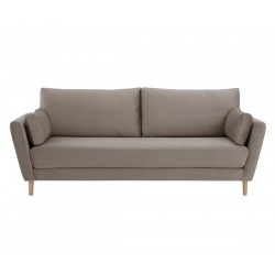 Sofá 3 cuerpos Levanto pata encino - Taupe