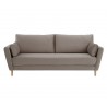 Sofá 3 cuerpos Levanto pata encino - Taupe