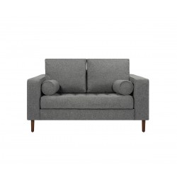 Sofá 2 cuerpos Landero - Gris oscuro