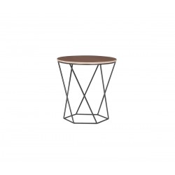 Mesa Hexa mediana nogal - Negro