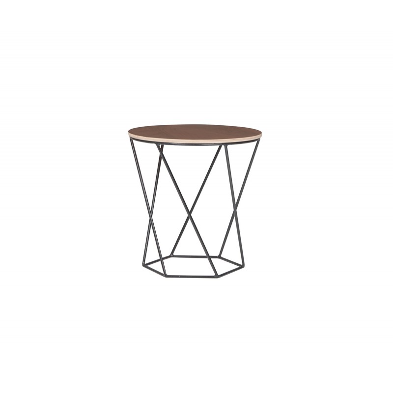 Mesa Hexa mediana nogal - Negro