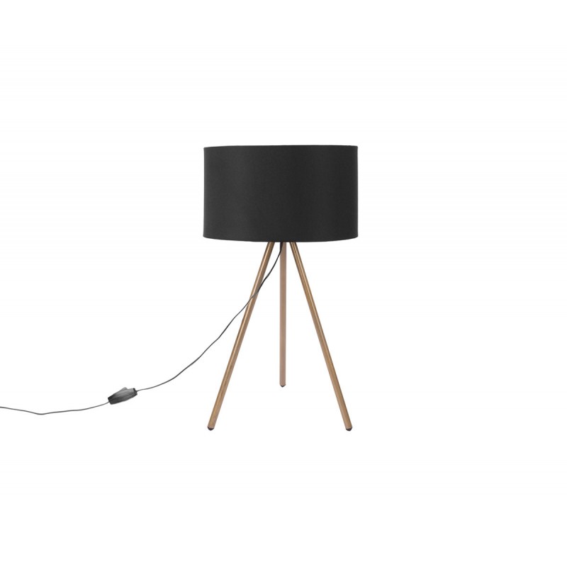 Lámpara tripie de mesa Darel - Dorado