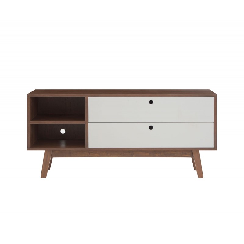 Mueble para tv Evo nogal 120cm - Gris claro