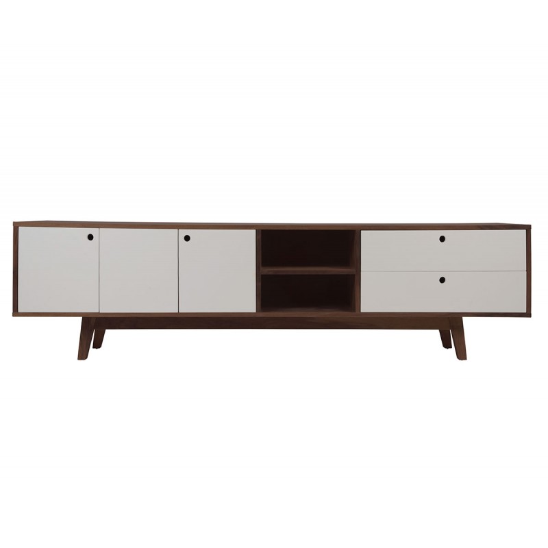 Mueble para tv Evo nogal 200 cm- Gris claro