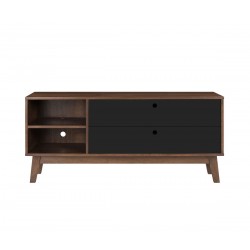 Mueble para tv Evo nogal 120cm - Negro