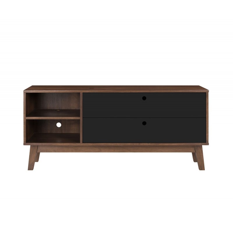 Mueble para tv Evo nogal 120cm - Negro