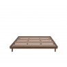 Base de cama Rosario queen size - Nogal