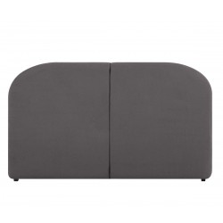 Cabecera Hendrix king size - Gris oscuro