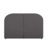 Cabecera Hendrix queen size - Gris oscuro