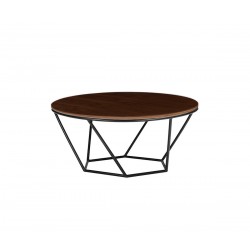 Mesa de centro Hexa 110cm nogal - Negro