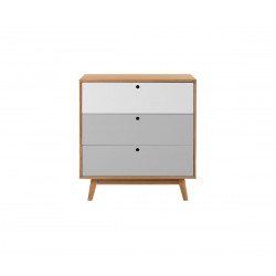 Cómoda Evo 3 cajones - Gris claro