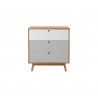 Cómoda Evo 3 cajones - Gris claro