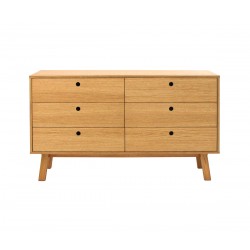 Cómoda 6 cajones Avilés - Encino