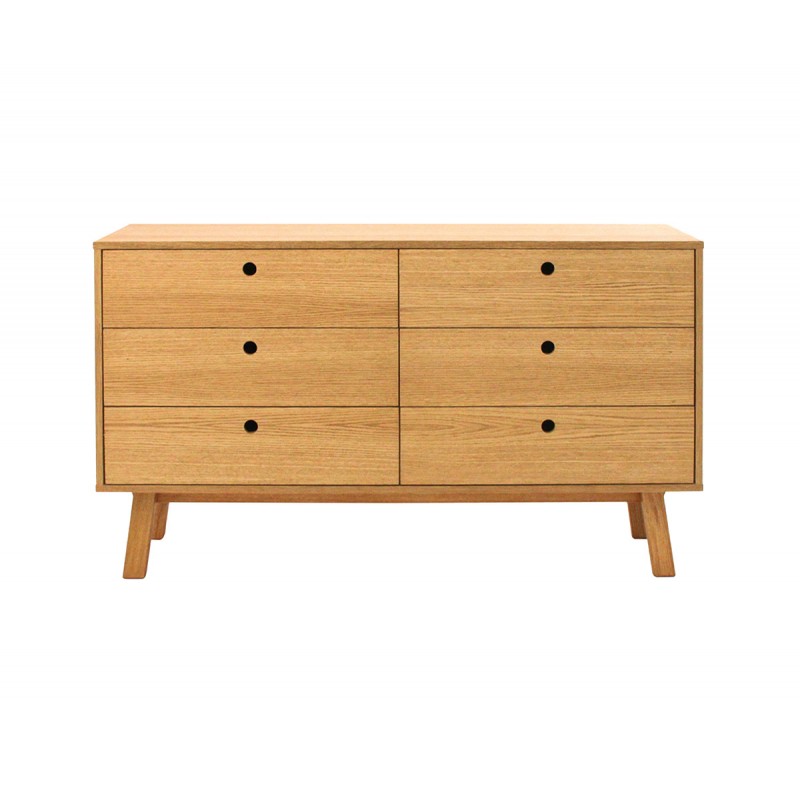 Cómoda 6 cajones Avilés - Encino