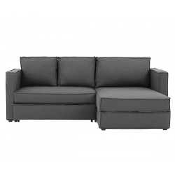 Sofá cama Yamanik derecho - Gris oxford