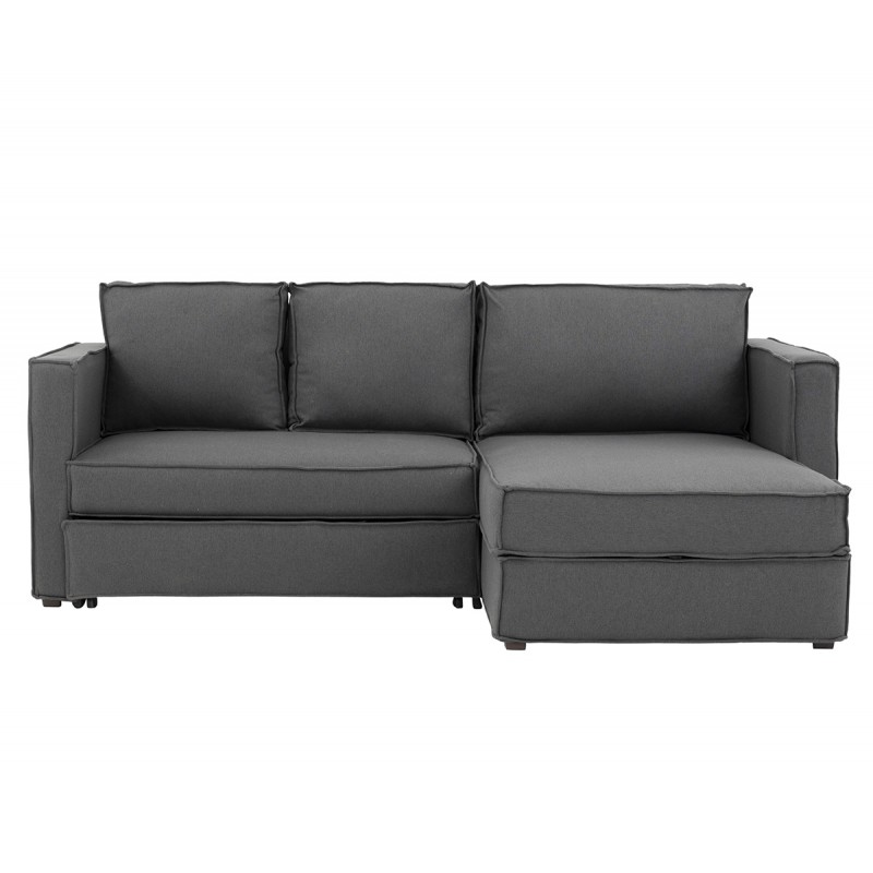 Sofá cama Yamanik derecho - Gris oxford