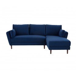 Sala esquinera derecha Levanto pata nogal - Negro