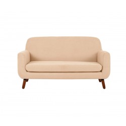 Sofá Jitotol 2 cuerpos pata nogal - Beige