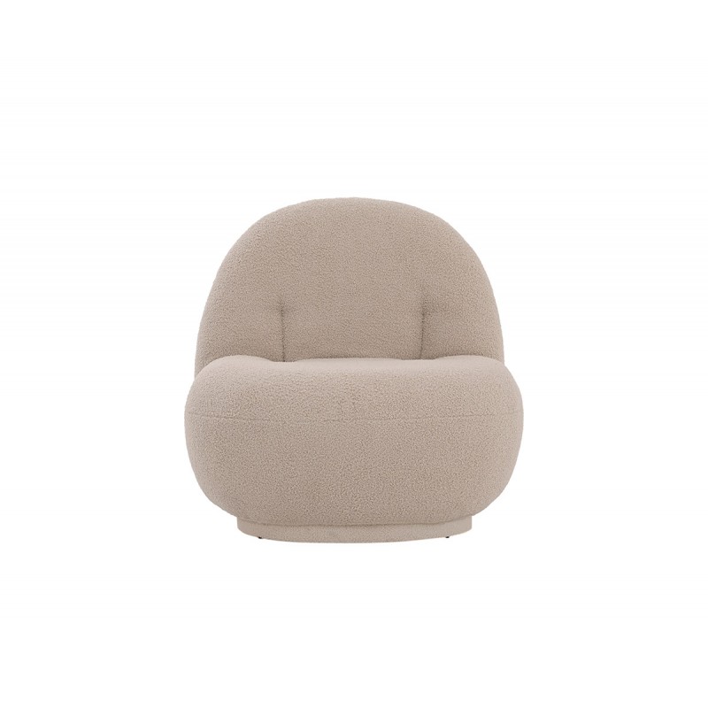 Sillón Toscana Base tapizada - Taupe