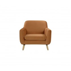 Sillón Jitotol terciopelo - Naranja