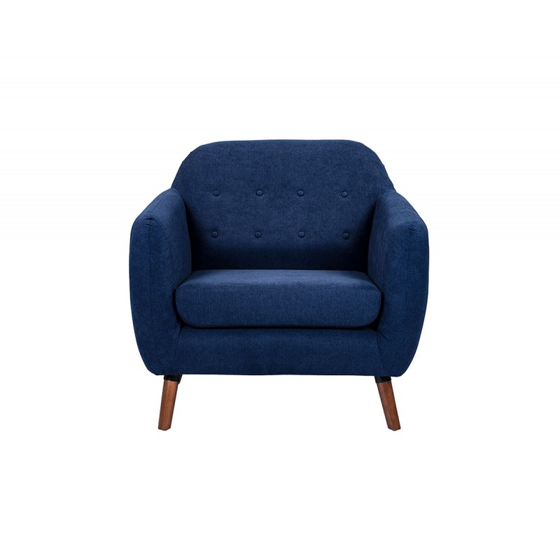 Sillón San Blas pata nogal - Azul