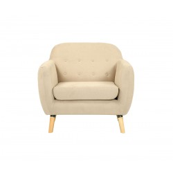 Sillón San Blas pata encino - Beige