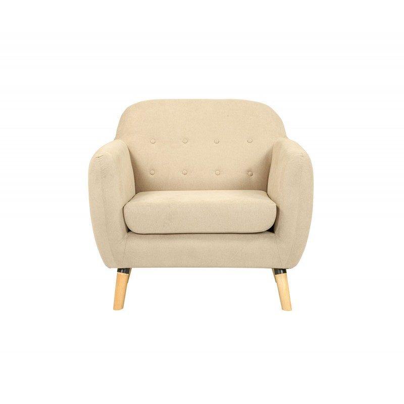 Sillón San Blas pata encino - Beige