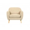 Sillón San Blas pata encino - Beige