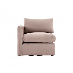 Sillón con brazo izquierdo Bossano - Gris oscuro