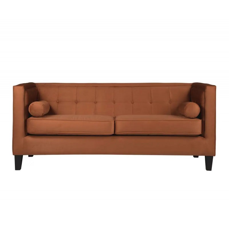 Sofá 3 cuerpos Moncayo terciopelo - Naranja